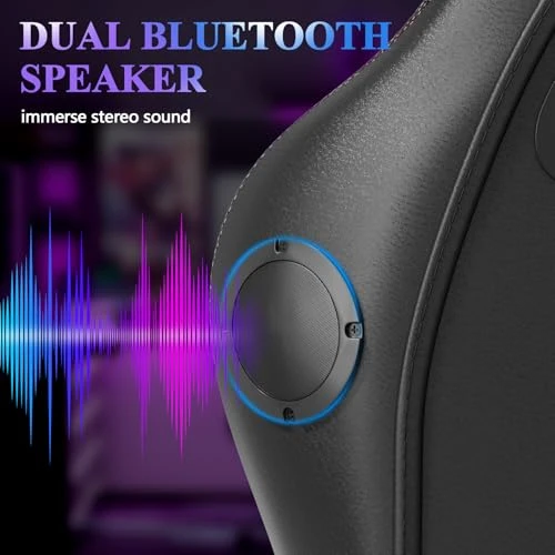 Massage Gaming Chair with Footrest and Lumbar Support — Smart Chairs, Mr IRONSTONE