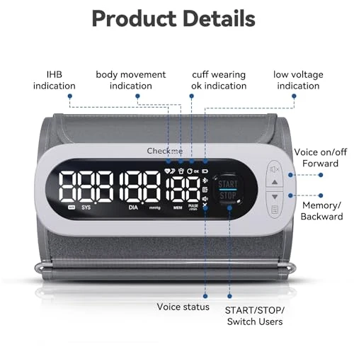 Rechargeable Blood Pressure Monitor — Blood Pressure Monitor, Checkme