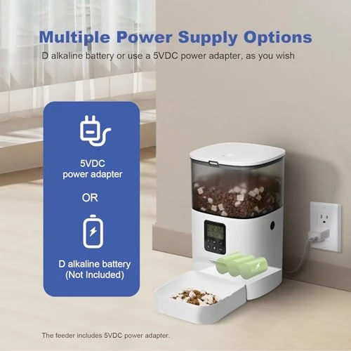 Automatic Pet Feeder with Voice Recorder — Automatic Pet Feeder, ANDOLL HOME