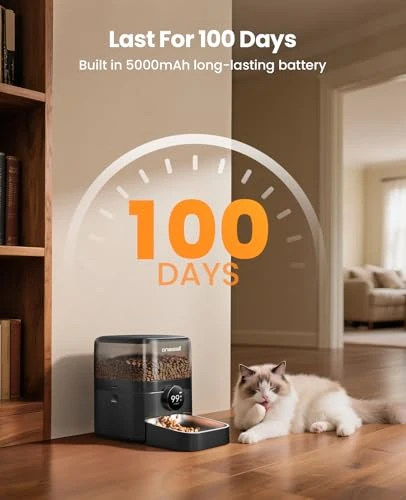 Cordless WiFi Automatic Cat Feeder — Automatic Pet Feeder, oneisall