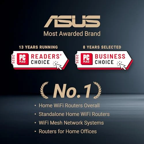 Dual Band WiFi 6 Extendable Router, Asus