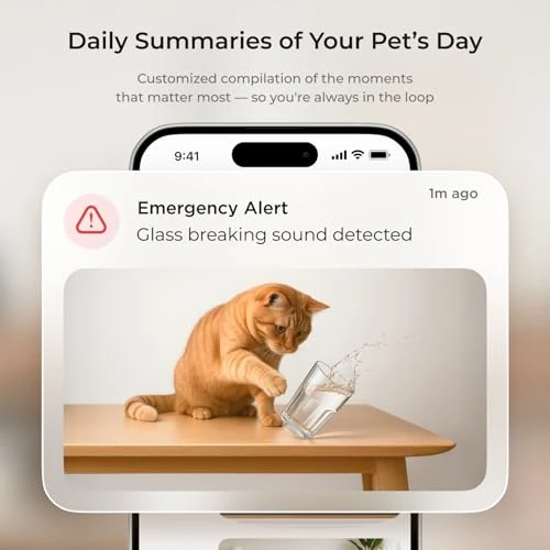Interactive WiFi Pet and Home Security Pan-Tilt Camera, Petcube