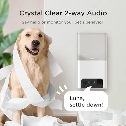 Interactive WiFi Pet Monitoring Camera with Treat Dispenser, Petcube
