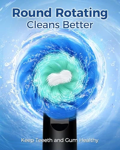 Rotating Electric Toothbrush for Adults with 8 Brush Heads — Electric Toothbrush, TEETHEORY