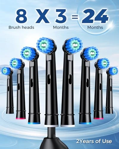 Rotating Electric Toothbrush for Adults with 8 Brush Heads — Electric Toothbrush, TEETHEORY