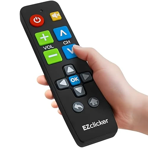 Replacement TV Remote with Big Buttons, EZClicker