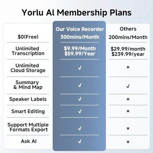 Voice Recorder with AI Transcription, Summarization, and Translation — Translator Device, Yorlu