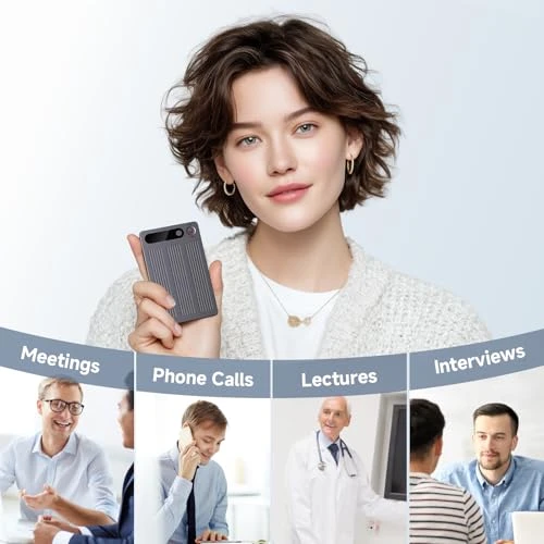 Voice Recorder with AI Transcription, Summarization, and Translation — Translator Device, Yorlu