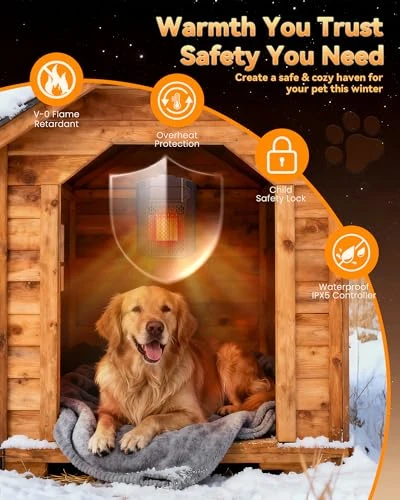 Heater with Thermostat and Smart App Remote, SwSun