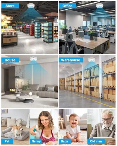 Hidden Camera Smoke Detector HD 1080P Wireless Spy Camera — Security Camera, DAIFAC