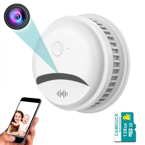 Hidden Camera Smoke Detector — Security Camera, CAMDUCK