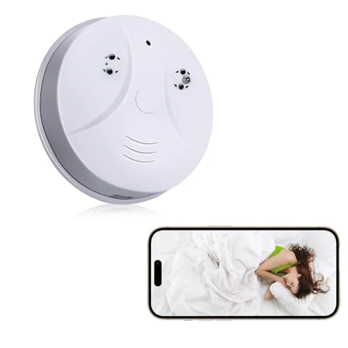Hidden Camera Smoke Detector — Security Camera, DWKINPING