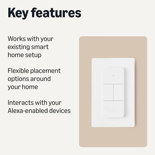 Smart Dimmer Switch and Remote, Amazon Basics