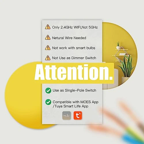 Smart Double Light Switch — Smart Switch, MOES