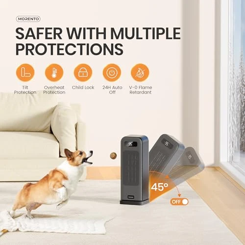 Space Heater with Thermostat, Smart and Voice Control, MORENTO