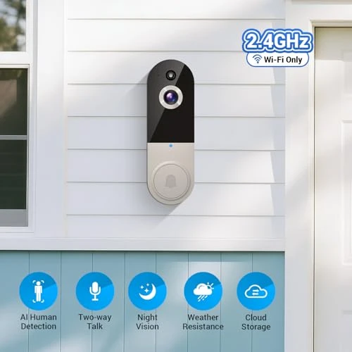 Wireless WiFi Smart Video Doorbell Camera with Receiver — Video Doorbell, SearByte