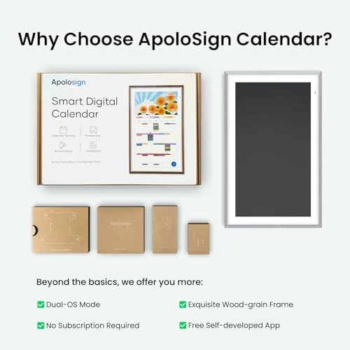 Digital Calendar with Touchscreen, Apolosign