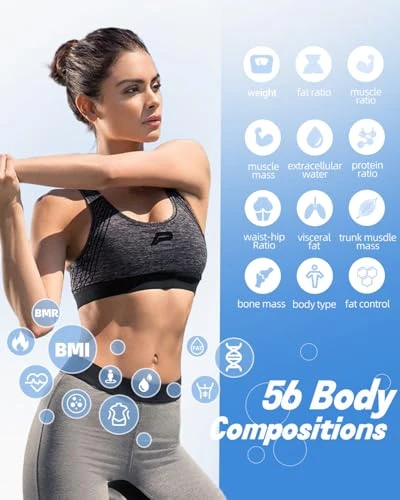 Smart Scale for Body Weight with BMI, Body Fat, Muscle Mass, Water Percentage — Smart Scale, Witcaremed