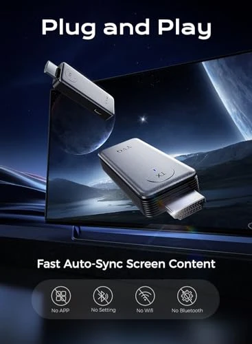 Upgraded Wireless HDMI Transmitter and Receiver, YVQ