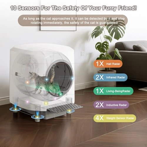 Automatic Litter Box — Self-Cleaning Litter Box, Ellenpent