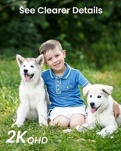 Outdoor Security Camera with Pan-Tilt 360° View, Motion Detection, and Full-Color Night Vision — Security Camera, DEKCO