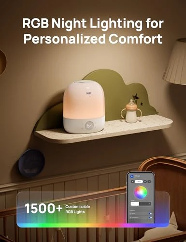 Cool Mist Humidifier with RGB Night Light and Sleep Trainer — Humidifier, Dreo