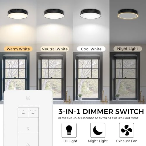Dimmer Light Switch with Motion-Activated Wall Plate — Smart Switch, Akicon