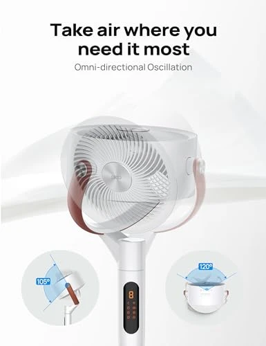 Smart Oscillating Pedestal Fan — Smart Fan, Dreo