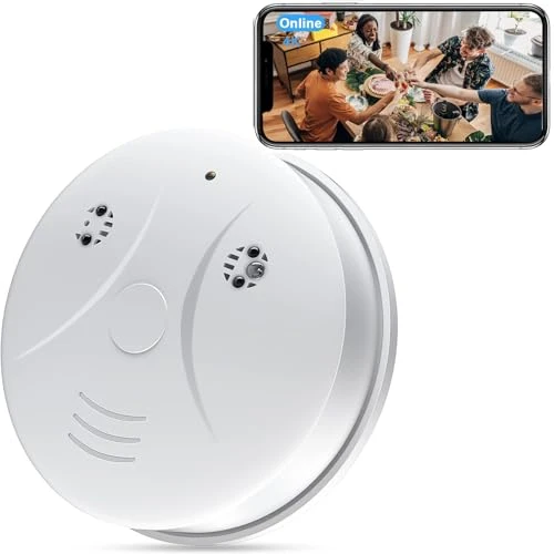Smoke Detector WiFi HD 1080P Camera — Security Camera, braosusner