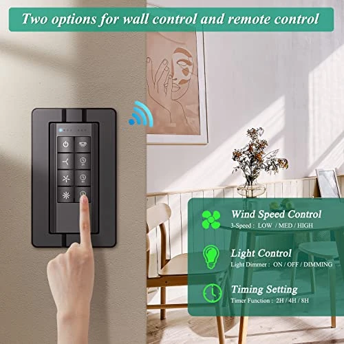 Universal Ceiling Fan Remote Control Kit, Breeze Bay