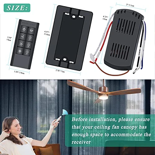Universal Ceiling Fan Remote Control Kit, Breeze Bay