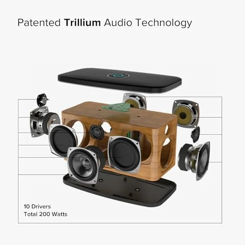 Upgraded Stadium Wi-Fi Bluetooth Smart Hi-Fi Speaker with Alexa Built-in — Smart Speaker, RIVA