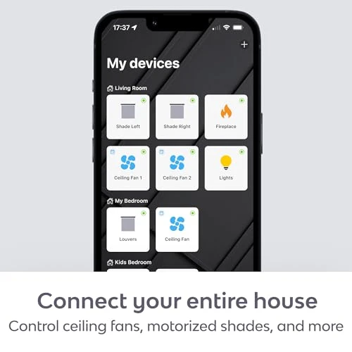 Wi-Fi Bridge for Ceiling Fans, Fireplaces, and Motorized Shades — Smart Home Hub, BOND