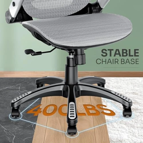 Ergonomic Office Chair with Headrest, Flip-Up Arms, Tilt Lock, and Wide Cushion — Smart Chairs, GABRYLLY