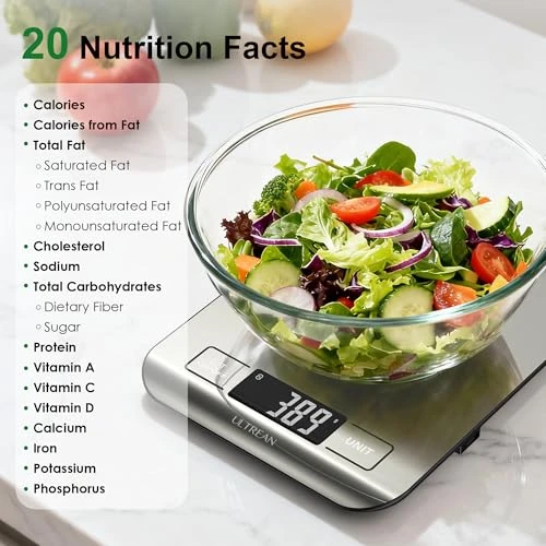 Smart Food Kitchen Scale with Nutritional Calculator — Smart Scale, Ultrean