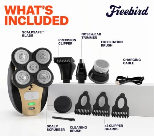 Electric Head & Body Hair Shaver, Freebird