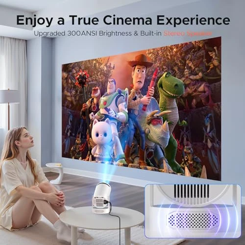 Mini Projector with WiFi and Bluetooth, Smart Portable Movie Projector 4K Support — Smart Projector, CAMWORLD
