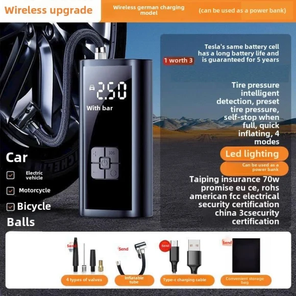 Digital Air Pump, Carsun