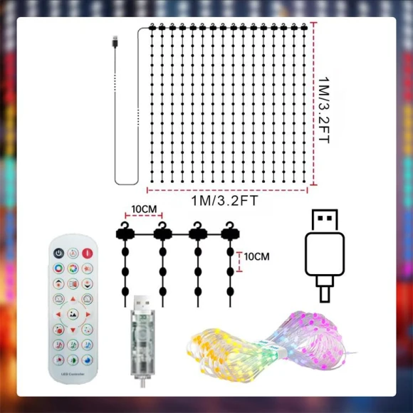Smart LED Curtain String Lights — LED Strip Lights, Mellow Home