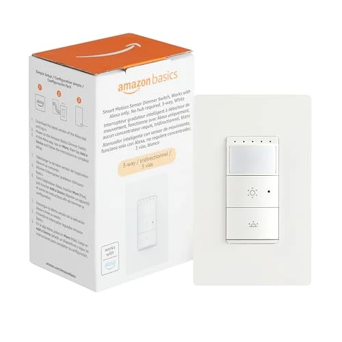 Smart Motion Sensor Dimmer Switch — Smart Switch, Amazon Basics