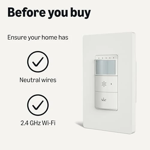 Smart Motion Sensor Dimmer Switch — Smart Switch, Amazon Basics