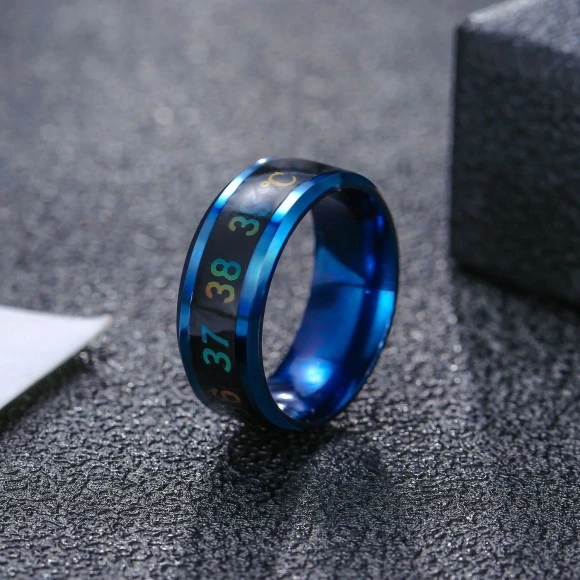 Smart Ring with Temperature Sensor, 16Double8