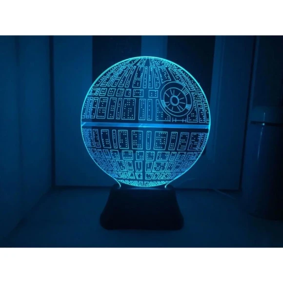 Death Star 3D LED Night Light with Touch Control, LumenLoom