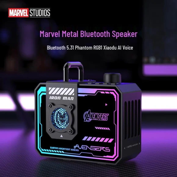 Iron Man Cyberpunk AI Bluetooth Speaker — Smart Speaker, Disney