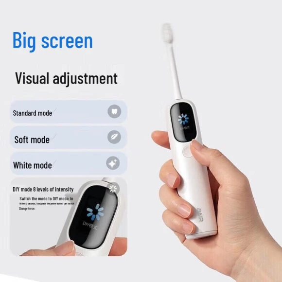 Smart Sonic Electric Toothbrush with TFT Display — Electric Toothbrush, BAIR