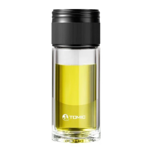 Smart Double-Layer Glass Tea Infuser Bottle, Temak