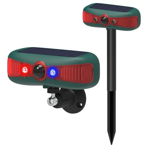 Solar Animal Deterrent with Motion Sensor and Alarm, baosugaofenzi