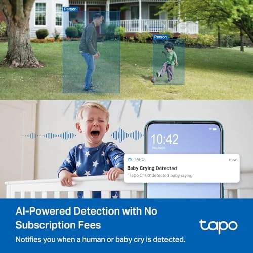 Indoor/Outdoor Pan/Tilt Wired Security Camera — Security Camera, Tapo