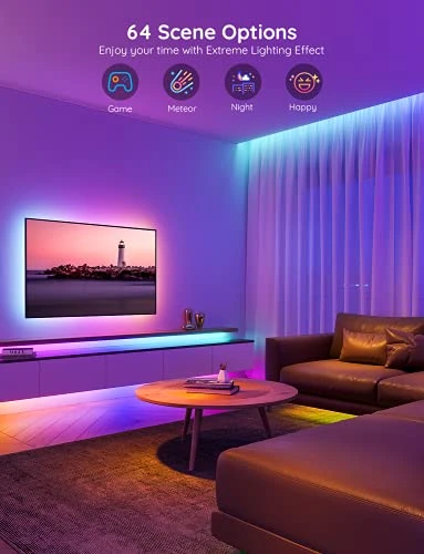 LED Strip Lights with Segmented Color Control and Music Sync — LED Strip Lights, Govee