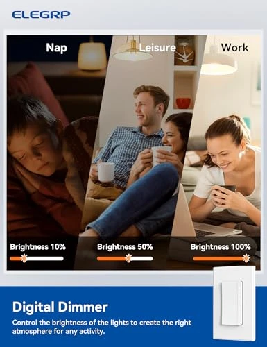 Multi-Location Dimmer Light Switch — Smart Switch, ELEGRP
